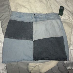 Wild fable colorblock Jean skirt